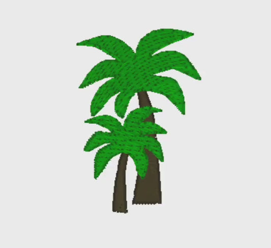 Mini Palm Tree Machine Embroidery Design (PES, DST, JEF)