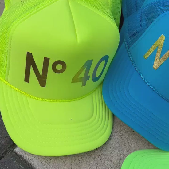 Custom Birthday Trucker Hat Cap, Girls Trip, 40th 50th Gift ideas, Girls Weekend, Customized, Beach, gold, beach babe