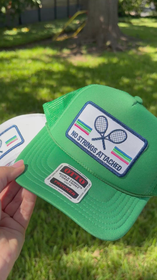 Tennis Racquet Stripe Visor — Tennis Racquets Patch, Custom Team Colors