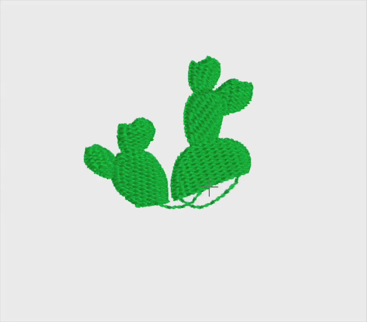 Prickly Pear Cactus Machine Embroidery Design (PES, DST, JEF)