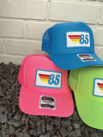 Birthday Year Trucker Hat: Retro '76 or '86 Patch Cap