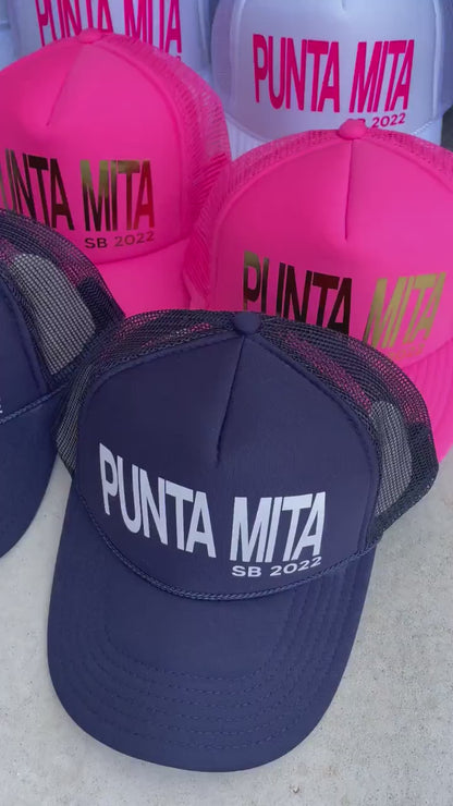 Custom Trucker Hat Cap, Girls Trip, 40th Birthday Gift ideas, Girls Weekend, Customized, Bridesmaids, Beach, 50th birthday gift favor, GOLD