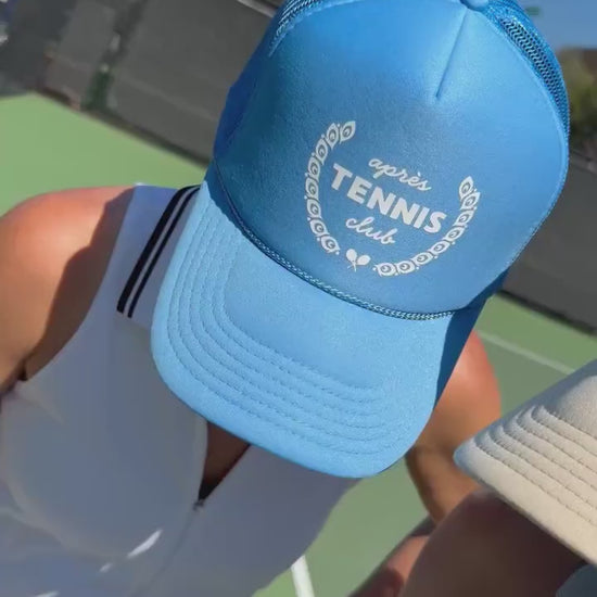 Apres Tennis Team Trucker Hat, Gifts for her, doubles