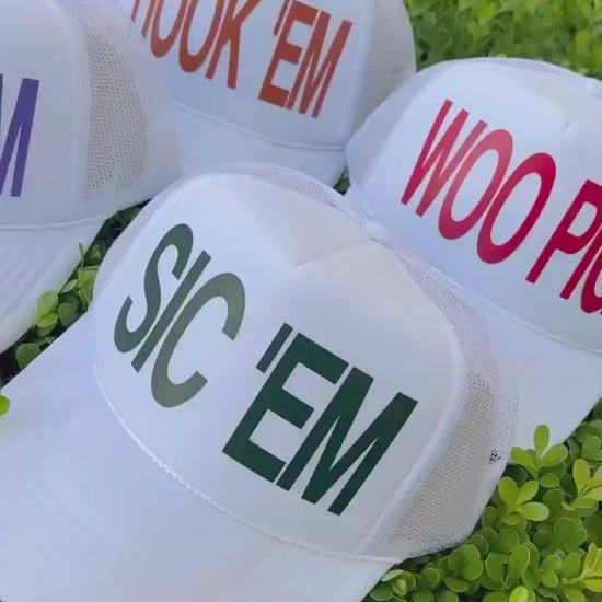 Team Spirit Trucker Hat Cap, Customized, Football, Baseball, Softball, Lacrosse, club sports, Coach, personalized gift, fundraiser