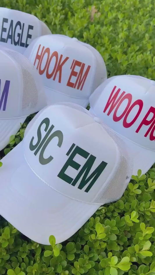 Team Spirit Trucker Hat Cap, Customized, Football, Baseball, Softball, Lacrosse, club sports, Coach, personalized gift, fundraiser