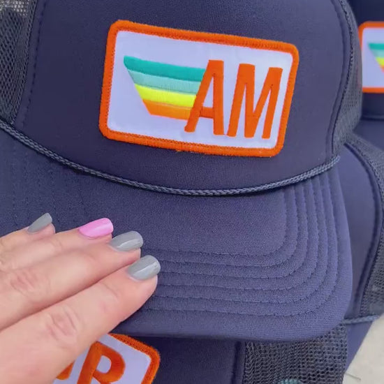 Back of Hat Embroidery Add-on, Custom text for trucker hats, personalization