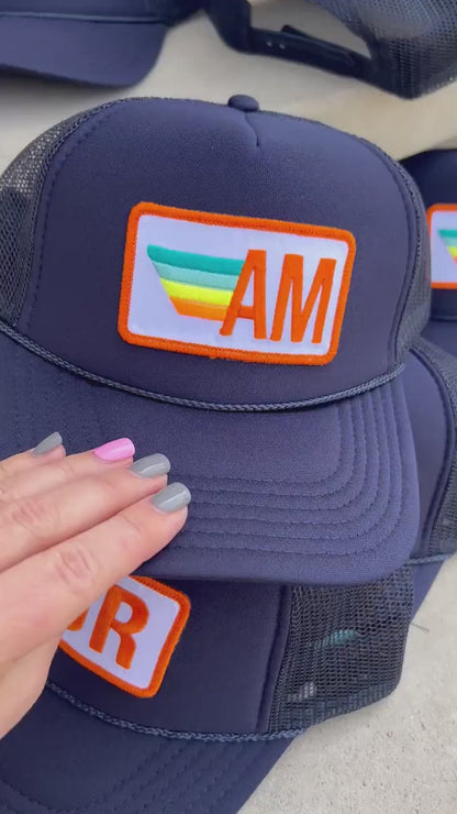 Back of Hat Embroidery Add-on, Custom text for trucker hats, personalization