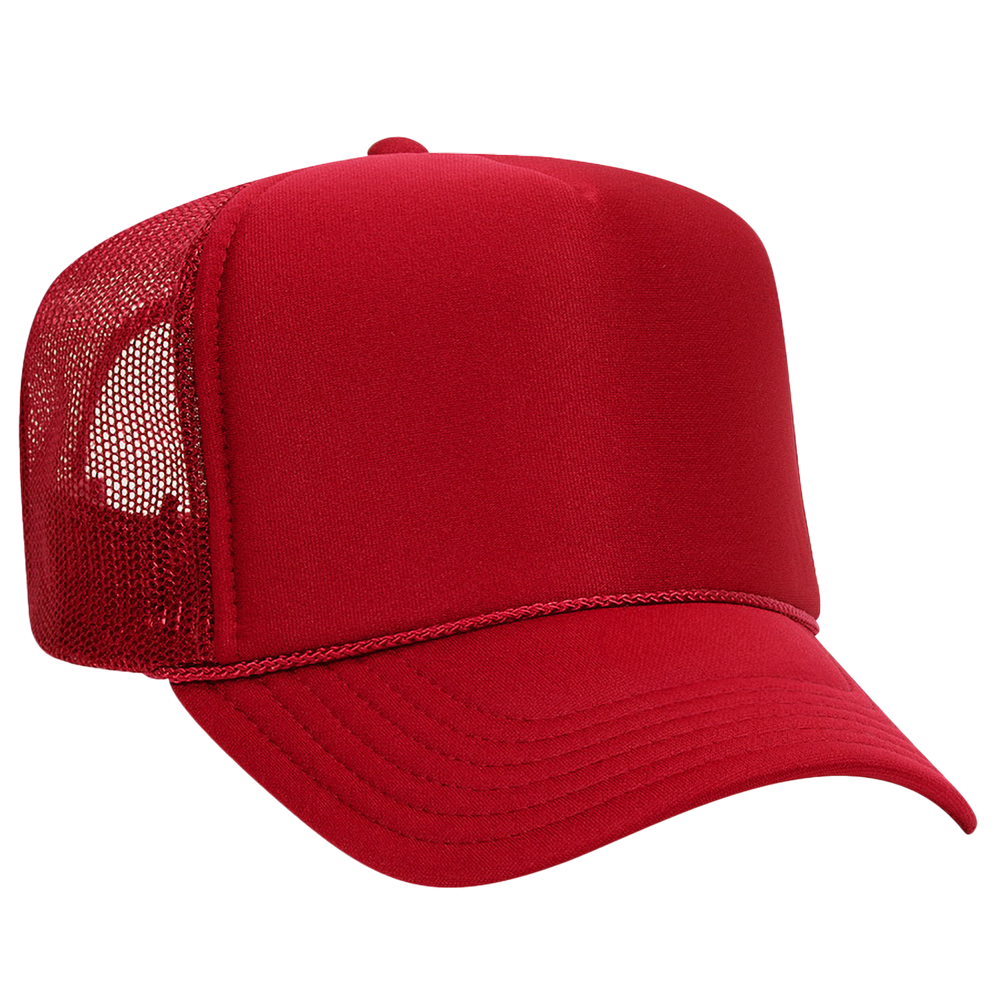 Blank red foam trucker hat